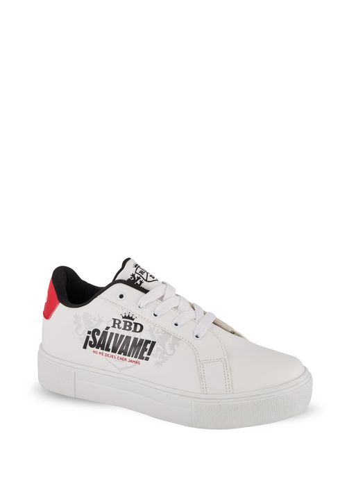 TENIS RBD "REBELDE" "COLECCIÓN ESPECIAL" CASUAL BLANCO PARA MUJER 67576
