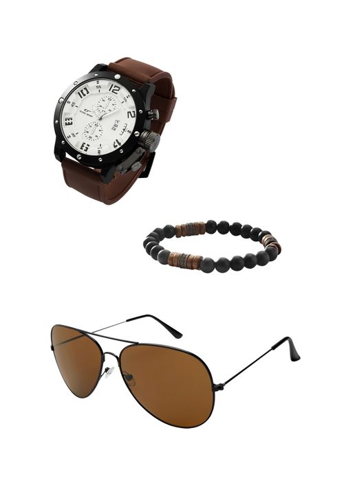 SET DE RELOJ, LENTES Y PULSERAS PARA HOMBRE 48626