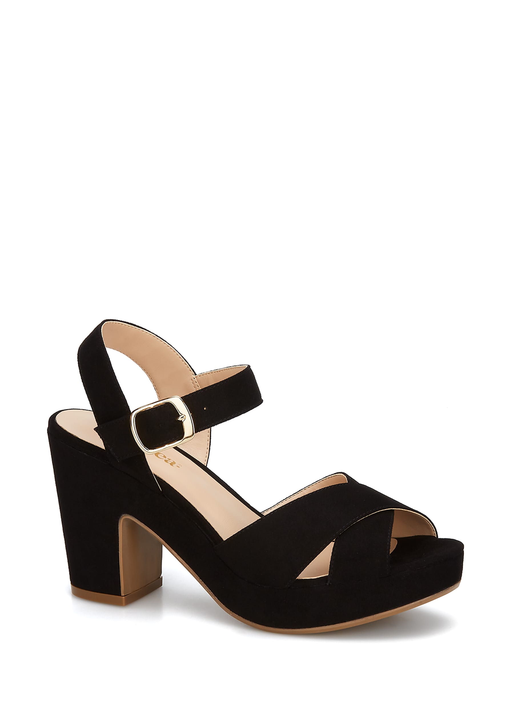 Plataforma Zapatos Andrea Color Negro Plataformas NEGRO CHAROL