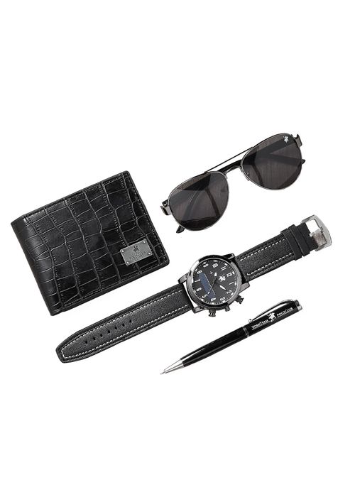 SET DE RELOJ CON LENTES CARTERA Y PLUMA PARA HOMBRE 47735