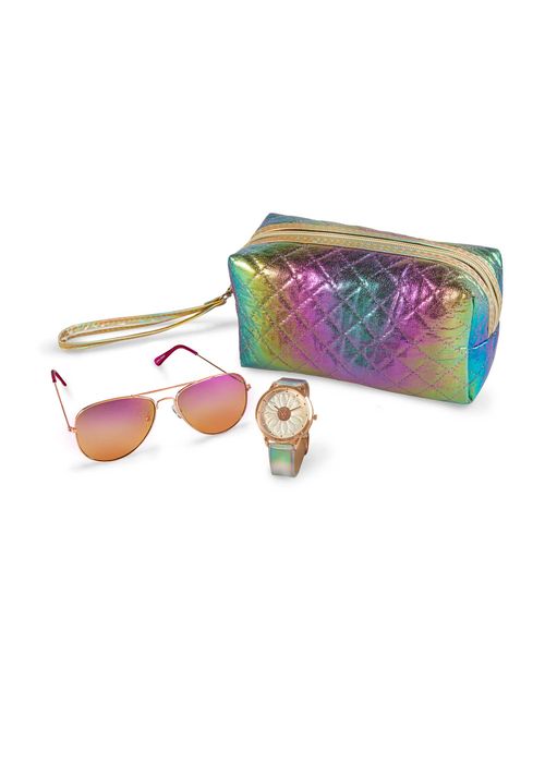 SET LENTES, RELOJ Y COSMETIQUERA PARA MUJER 44831
