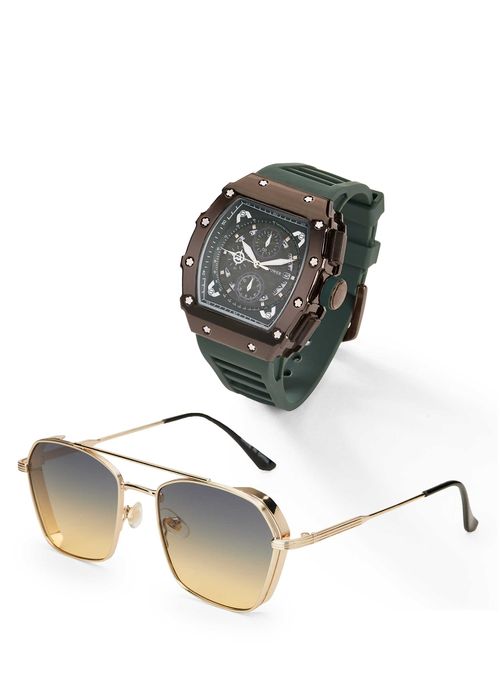 SET RELOJ ANÁLOGO Y LENTES PARA HOMBRE 44819