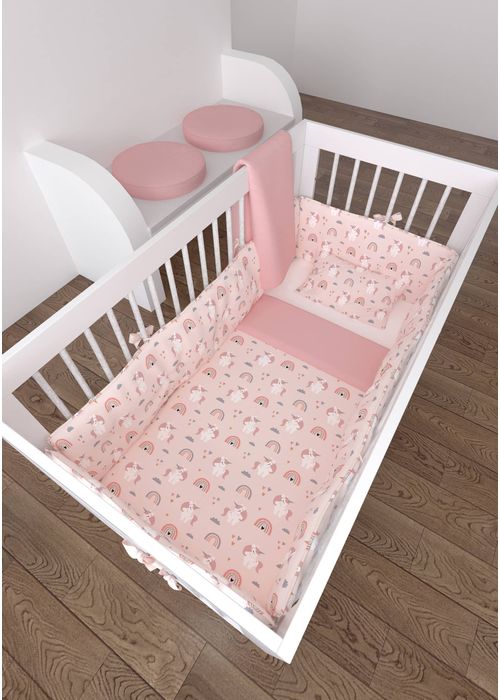 SET COBERTOR UNICORNIO PARA BEBÉ 36907