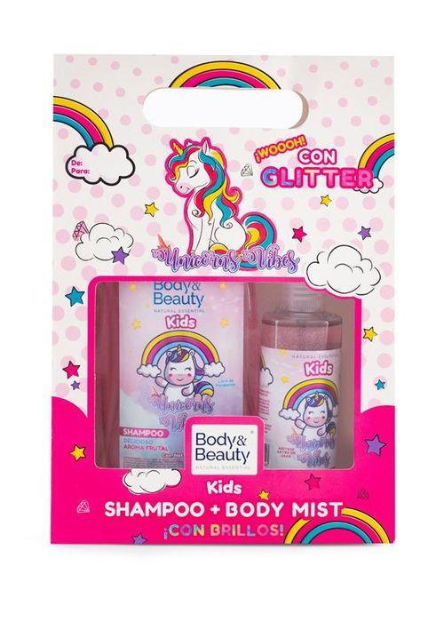 SET UNICORNIO SHAMPOO Y BODY MIST PARA NIÑO/NIÑA 43693