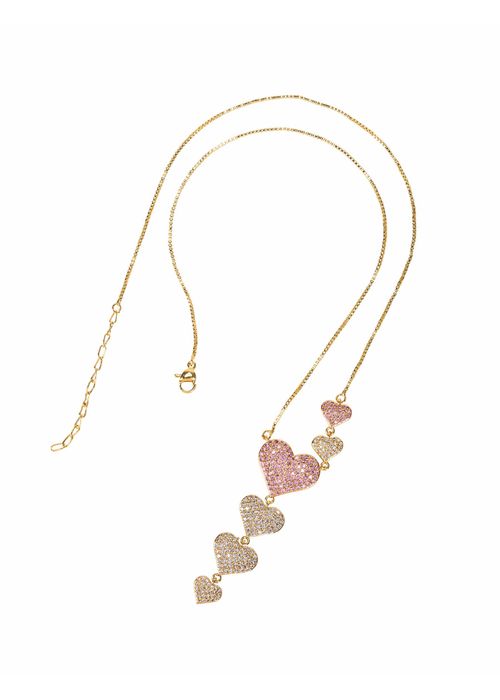 COLLAR DE CORAZONES PARA MUJER 60209
