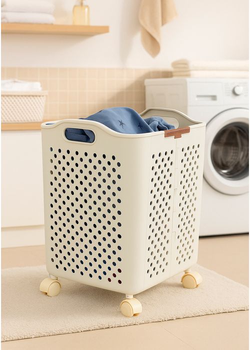 ACCESORIO DE BAÑO BOTE PARA ROPA SUCIA PLEGABLE PLÁSTICO PARA HOMBRE/MUJER 60963