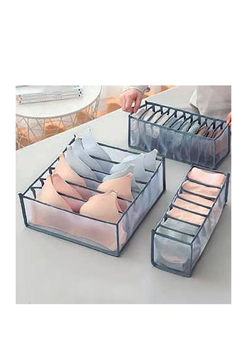 ACCESORIO DE BAÑO SET DE 3 ORGANIZADORES DE TELA PARA HOMBRE/MUJER 60976