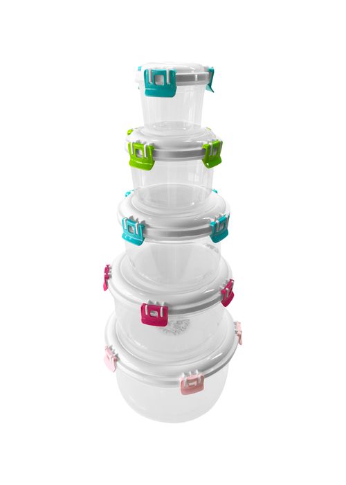 CONTENEDORES SET DE 5 CONTENEDORES  PLÁSTICO PARA HOMBRE/MUJER 60993