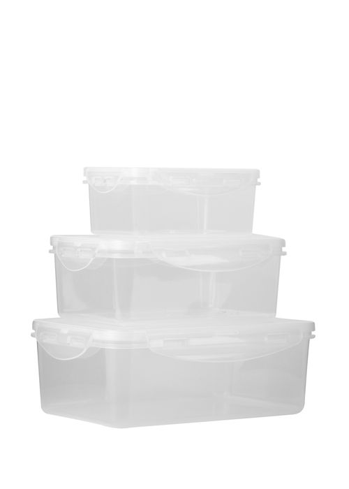 CONTENEDORES SET DE 3 CONTENEDORES  PLÁSTICO PARA HOMBRE/MUJER 60991