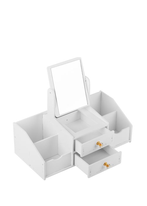 ACCESORIO DE BAÑO MUEBLE DE 3 PISOS Y 1 ESPEJO MADERA PARA HOMBRE/MUJER 61007