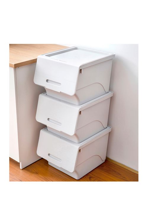 ACCESORIO DE BAÑO CAJA DE ALMACENAMIENTO CON TAPA PLÁSTICO PARA HOMBRE/MUJER 61020