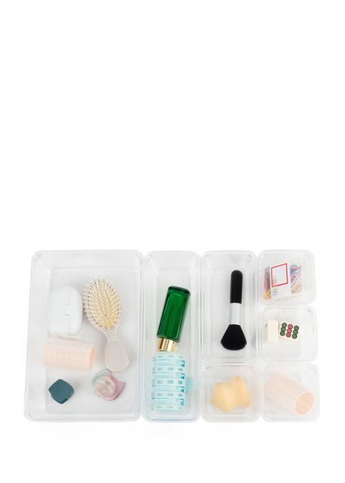 CONTENEDORES SET DE 25 ORGANIZADORES  ACRÍLICO PARA HOMBRE/MUJER 61032