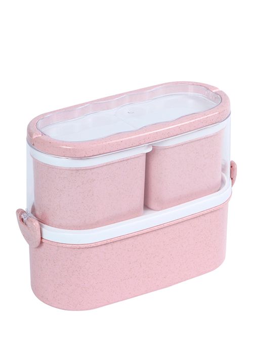 CONTENEDORES LONCHERA DOBLE CON UTENSILIOS PARA HOMBRE/MUJER 95353