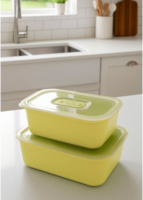 CONTENEDORES SET DE 2 CONTENEDORES  CON TAPA PARA HOMBRE/MUJER 95465