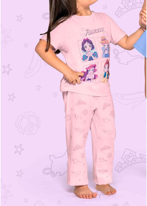 PIJAMA PRINCESAS PARA NIÑA 91523