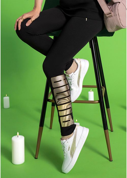 PUMA ESS LOGO LAB METALLIC LEGGINGS PARA MUJER 93216