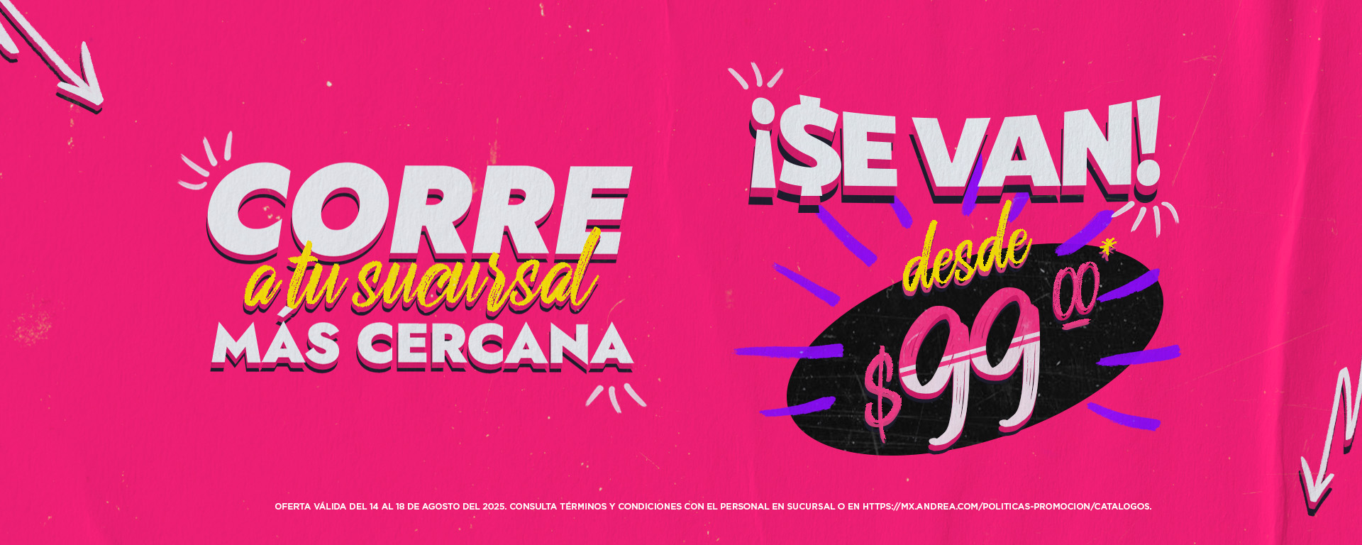 ¡Desde $99.00! | Andrea en Línea​​