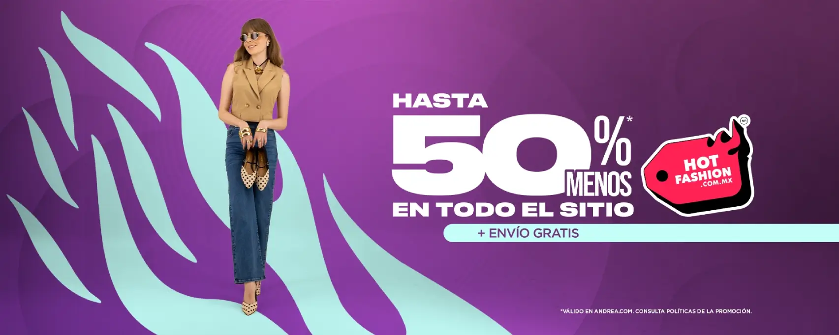 Hasta 50% menos en todo el sitio | Andrea en Línea​